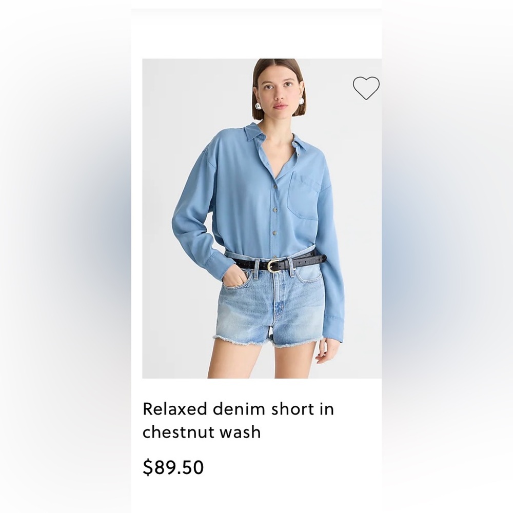 J Crew denim shorts, size 27